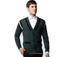 Crewneck High Quality Jumper Pullover Jacquard Knitwear Custom Winter V-neck Mens Sweaters